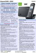 Gigaset E490 - E49H Versione: 06/03/2009 Gigaset Eco-contributo RAEE assolto: Communications Italia N° Iscr. Registro A.E.E.: : IT08010000000060 Standard,