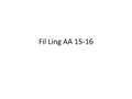 Fil Ling AA 15-16. Lezz. 29-30 16 dicembre 2015 Implicature conversazionali Un’introduzione.