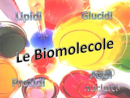 Lipidi Glucidi Le Biomolecole Acidi nucleici Protidi.