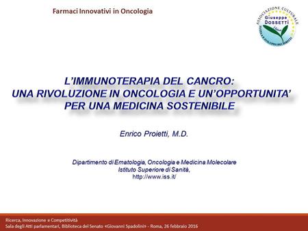 L’IMMUNOTERAPIA DEL CANCRO: