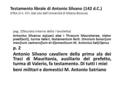 Testamento librale di Antonio Silvano (142 d.C.) (FIRA.III n. 47)- (dal sito dell’Università di Milano-Bicocca) pag. 2(facciata interna della I tavoletta)