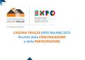 CASCINA TRIULZA EXPO MILANO 2015 Risultati della COMUNICAZIONE e della PARTECIPAZIONE.