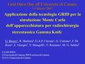 Applicazione della tecnologia GRID per la simulazione Monte Carlo dell’apparecchiatura per radiochirurgia stereotassica Gamma Knife Applicazione della.