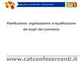 Www.catconfesercenti.it Pianificazione, organizzazione e riqualificazione dei luoghi del commercio Reggio Emilia, 4 settembre 2008 – Commercio & Città.