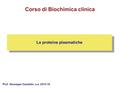 Corso di Biochimica clinica