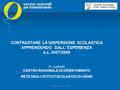 © COR – Udine 2008 CONTRASTARE LA DISPERSIONE SCOLASTICA APPRENDENDO DALL’ ESPERIENZA a.s. 2007/2008 A cura del CENTRO REGIONALE DI ORIENTAMENTO RETE DEGLI.