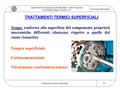 Dipartimento di Ingegneria dei Materiali e della Produzione Università di Napoli “Federico II” Tecnologia Meccanica Trattamenti termici superficiali 1.