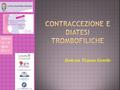 Contraccezione e diatesi trombofiliche