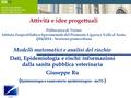 IZSTO Istituto Zooprofilattico Sperimentale del Piemonte, Liguria e Valle d’Aosta Attività e idee progettuali Politecnico di Torino Istituto Zooprofilattico.