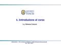 1. Introduzione al corso Ing. Simona Colucci Informatica - CDL in Scienze Politiche e delle Relazioni Internazionali A.A. 2013-2014.