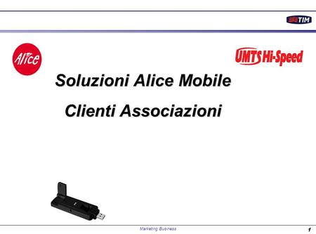 Marketing Business 1 Soluzioni Alice Mobile Clienti Associazioni.