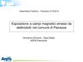 Esposizione a campi magnetici emessi da elettrodotti nel comune di Pianezza Assemblea Pubblica – Pianezza 21/5/2014 Giovanni d’Amore – Sara Adda ARPA Piemonte.