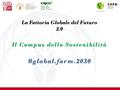 #global.farm.2030 La Fattoria Globale del Futuro 2.0 Il Campus della Sostenibilità.