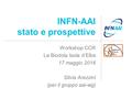 INFN-AAI stato e prospettive Workshop CCR La Biodola Isola d’Elba 17 maggio 2016 Silvia Arezzini (per il gruppo aai-wg) 1.