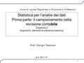 Corso di Laurea Magistrale in Economia e Professioni