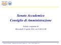 Francesco Profumo, “Riunione SA/CdA del 13 aprile 2011”, Vers. 1.0 del 11 aprile 2011 1/5 Senato Accademico Consiglio di Amministrazione Seduta congiunta.