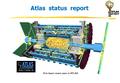 Atlas status report. Status of the Atlas detector The detector is fully installed (leaving out only parts staged according to 2004 plan : TRT wheel C,
