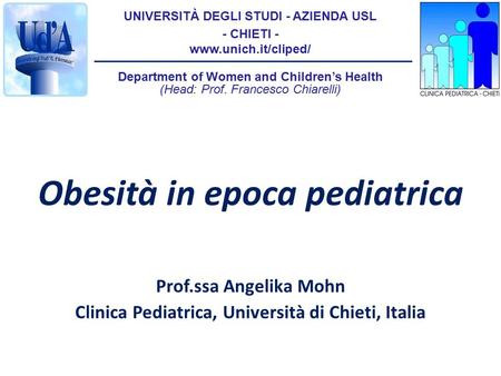 Obesità in epoca pediatrica