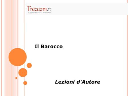 Il Barocco   Lezioni d'Autore.