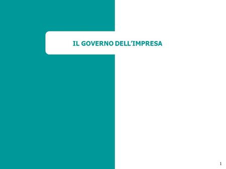 1 IL GOVERNO DELL’IMPRESA. 2 IL PROCESSO DECISORIO DELL’IMPRESA Prof. Sergio Sciarelli LA FORMAZIONE DELLE DECISIONE.