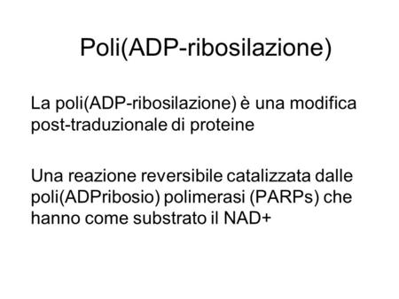 Poli(ADP-ribosilazione)
