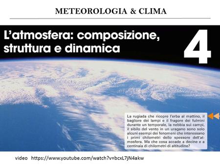 Video https://www.youtube.com/watch?v=bcxL7jN4akw METEOROLOGIA & CLIMA.