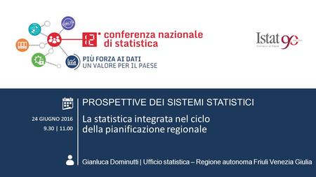 ROMA 24 GIUGNO 2016 AREA TEMATICA 1. PROSPETTIVE DEI SISTEMI STATISTICI La statistica integrata nel ciclo della pianificazione strategica PROSPETTIVE DEI.