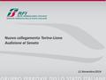 Nuovo collegamento Torino-Lione Audizione al Senato 11 Novembre 2014.