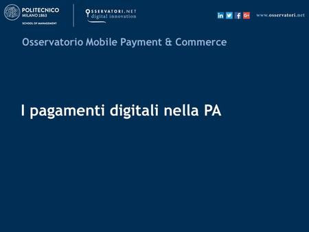 I pagamenti digitali nella PA