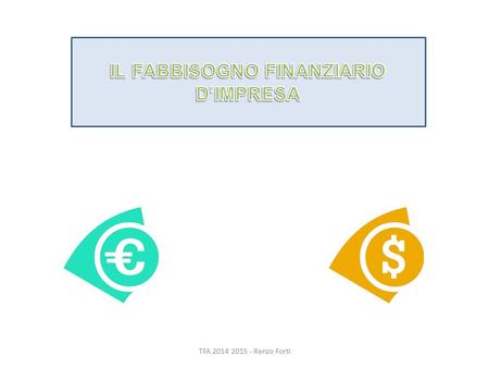TFA 2014 2015 - Renzo Forti. PREREQUISITI  Conoscenze delle operazioni di gestione nei due aspetti economico e finanziario  Equilibrio economico e finanziario.