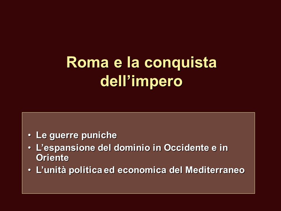 Storia romana: la conquista dell'Oriente e della Grecia