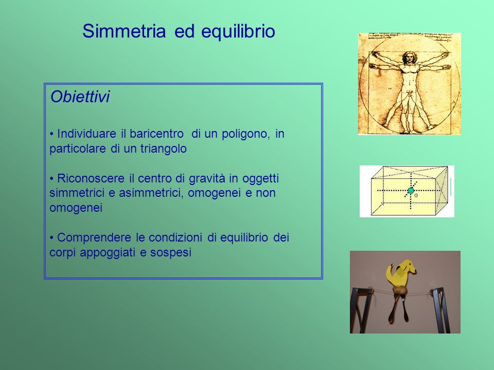 statica: baricentro con filo a piombo 