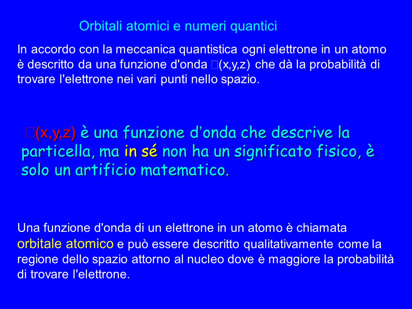 elettrone orbitale p al microscopio