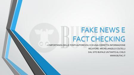 FAKE NEWS E FACT CHECKING