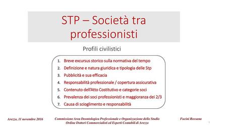 STP – Società tra professionisti