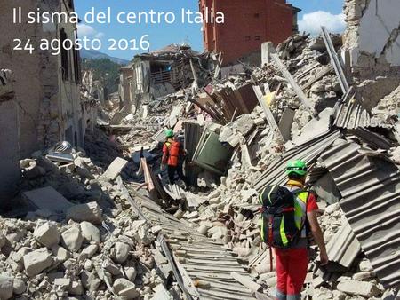 Il sisma del centro Italia