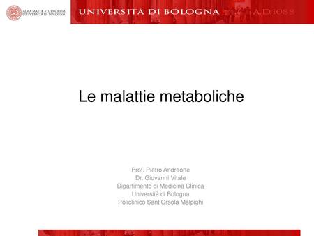 Le malattie metaboliche