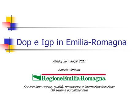 Dop e Igp in Emilia-Romagna