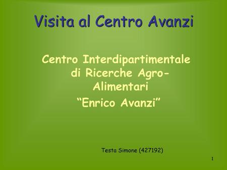 Visita al Centro Avanzi