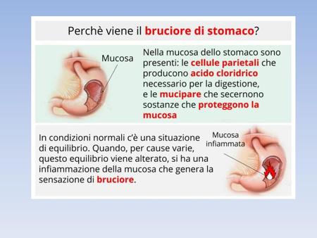 Ridotta secrezione di bicarbonati