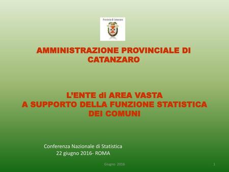 AMMINISTRAZIONE PROVINCIALE DI CATANZARO