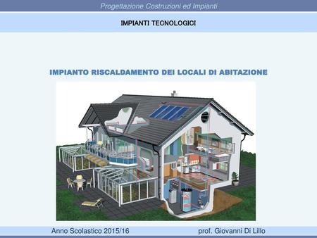 Prof. Giovanni Di Lillo IMPIANTI TECNOLOGICI