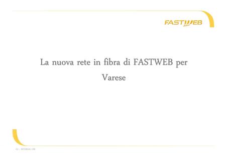 La nuova rete in fibra di FASTWEB per Varese