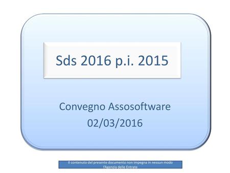 Convegno Assosoftware 02/03/2016