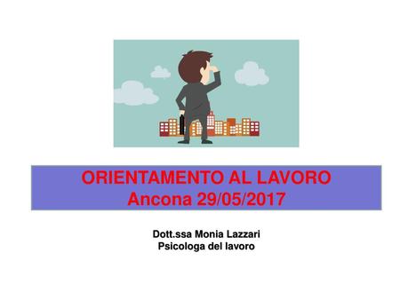 ORIENTAMENTO AL LAVORO