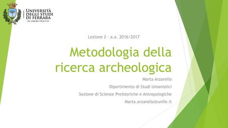 Metodologia della ricerca archeologica