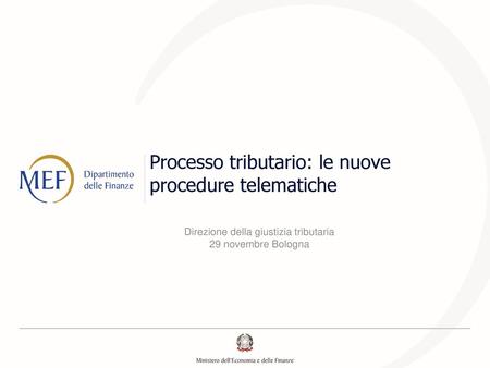 Processo tributario: le nuove procedure telematiche