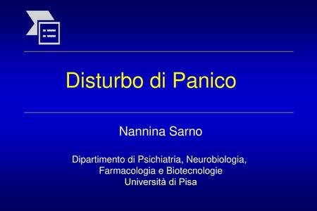 Disturbo di Panico Nannina Sarno