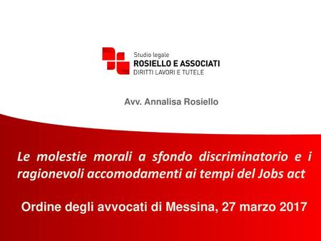 Ordine degli avvocati di Messina, 27 marzo 2017