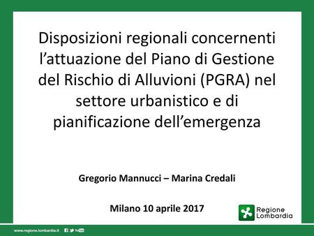 Gregorio Mannucci – Marina Credali Milano 10 aprile 2017